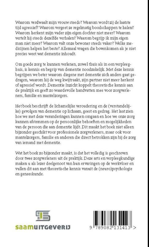 Achterkant van Dementie Inzicht