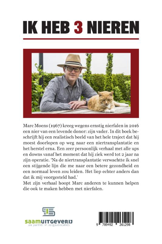 Achterkant van Ik heb drie nieren