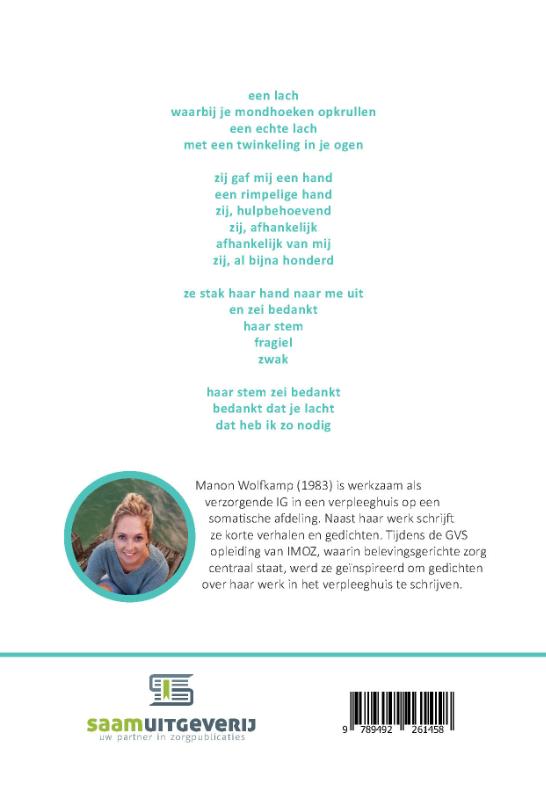Achterkant van Weet dat ik er ben