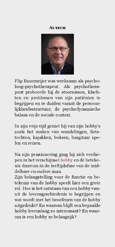 Achterkant van Mannen en hun hobby