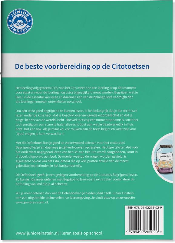 Achterkant van Opgaven voor Begrijpend lezen