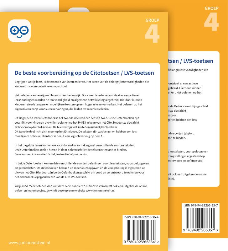 Achterkant van Compleet pakket, delen 1 en 2