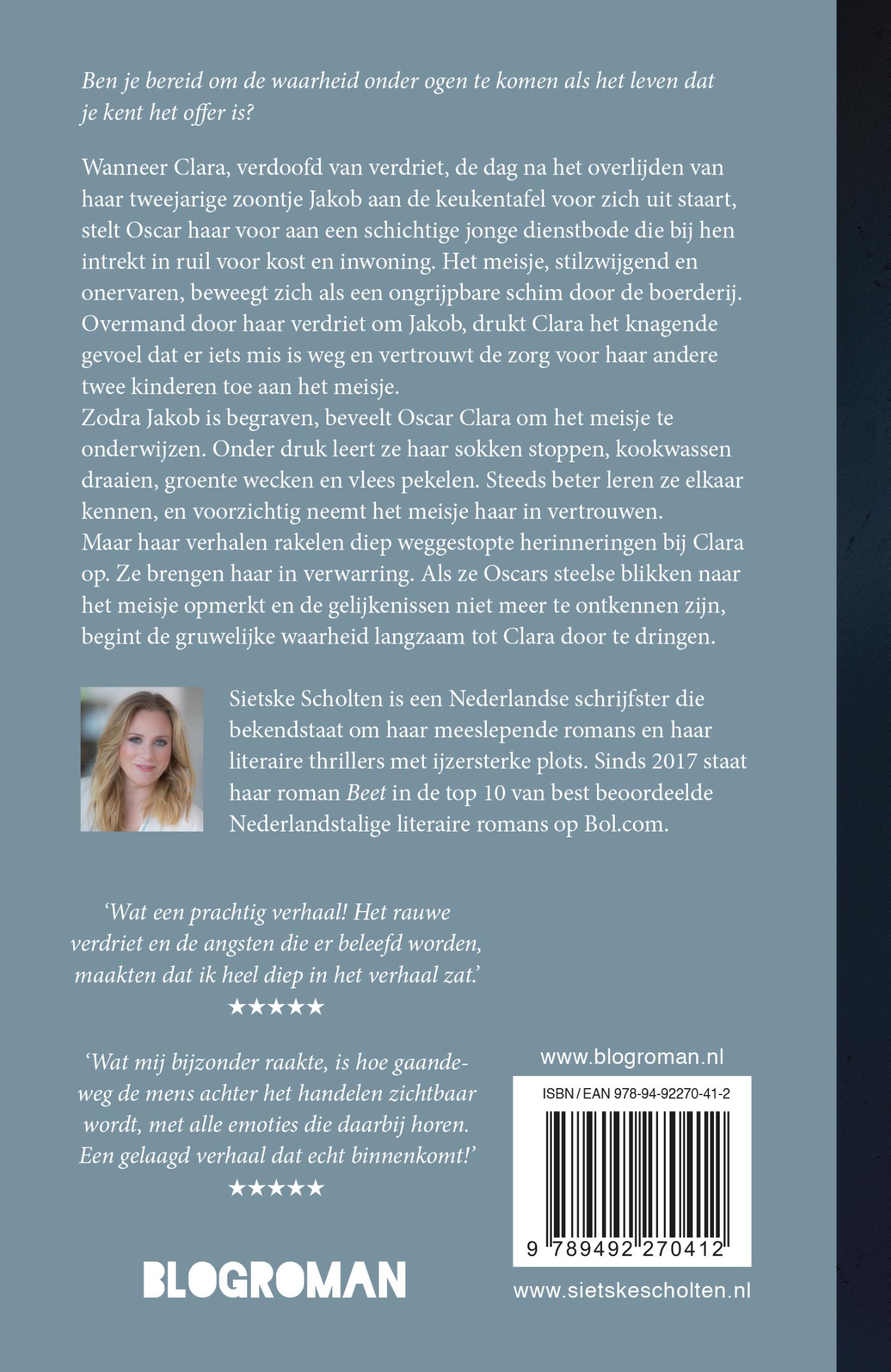 Achterkant van Zij was Clara