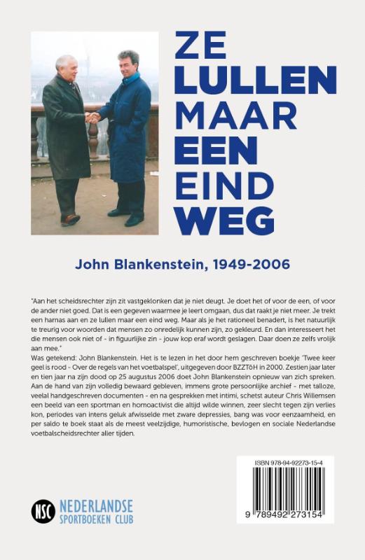 Achterkant van Ze lullen maar een eind weg