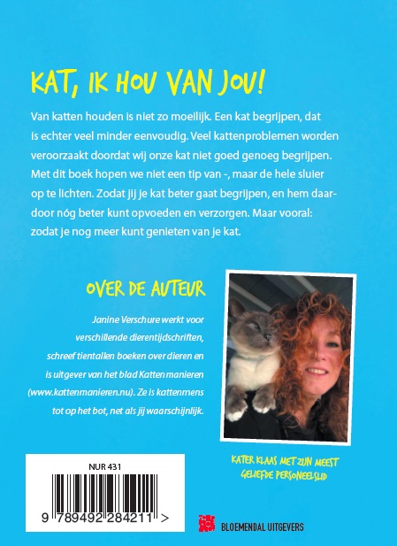 Achterkant van Kat, ik hou van jou!