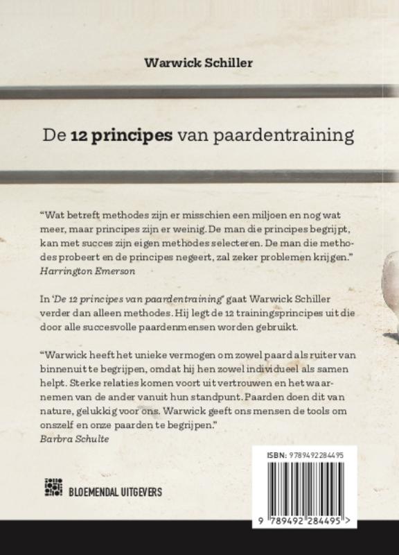 Achterkant van De 12 principes van paardentraining