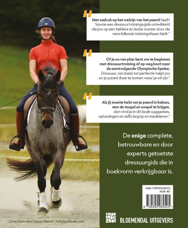 Achterkant van Dressuur, van basis tot perfectie