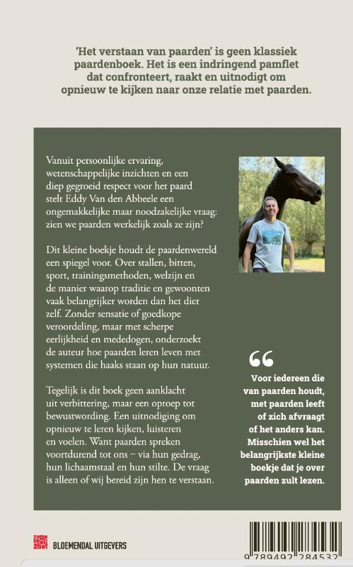 Achterkant van Het verstaan van paarden