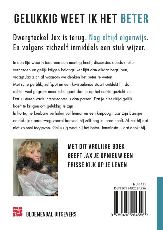 Achterkant van Gelukkig weet ik het beter!