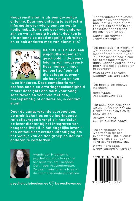 Achterkant van Leven met hoogsensitiviteit