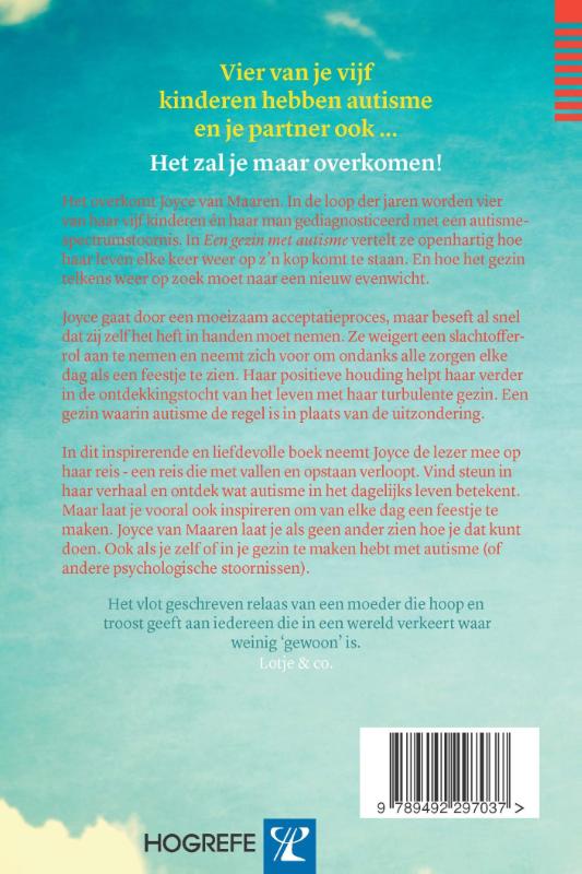 Achterkant van Een gezin met autisme