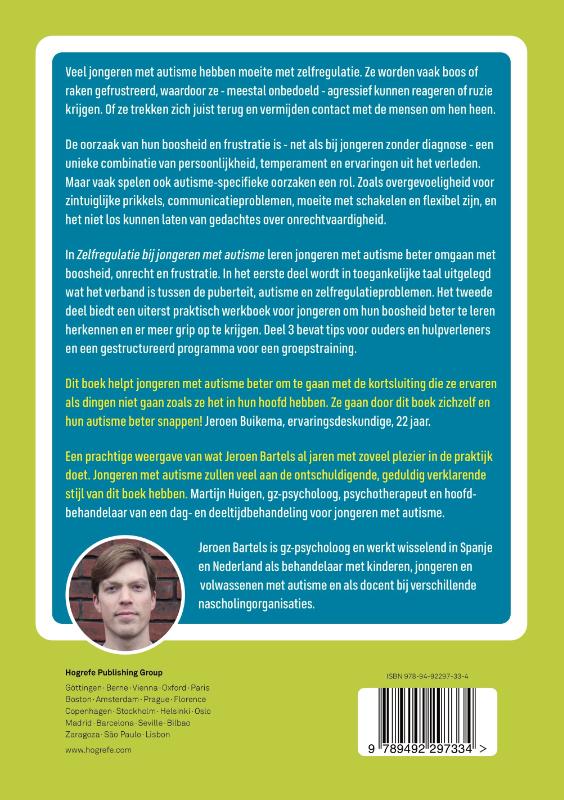 Achterkant van Zelfregulatie bij jongeren met autisme