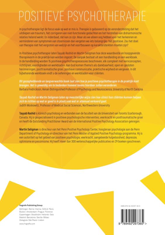 Achterkant van Positieve psychotherapie