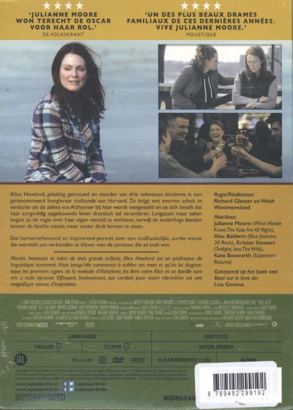 Achterkant van Still Alice