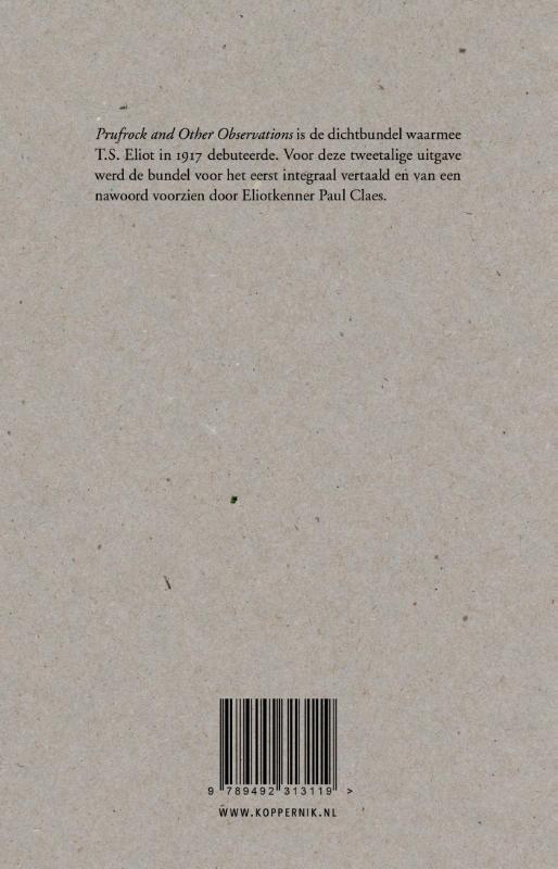 Achterkant van Prufrock