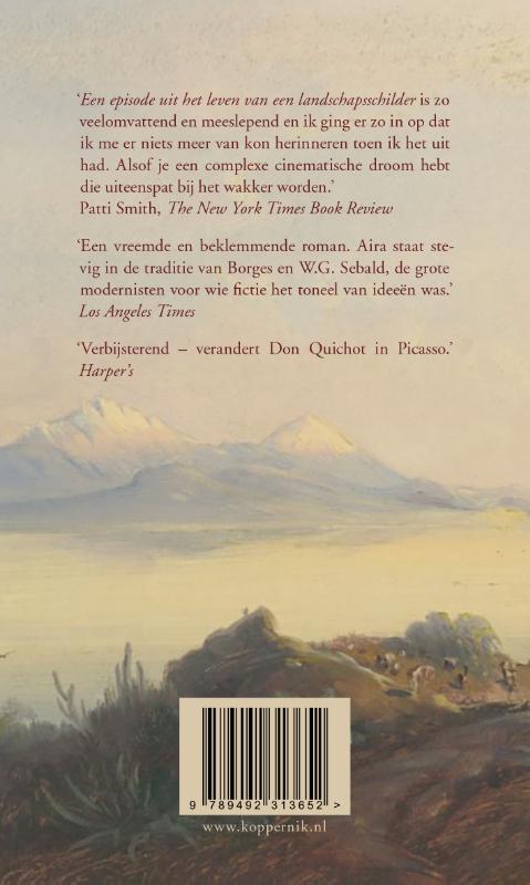 Achterkant van Een episode uit het leven van een landschapsschilder