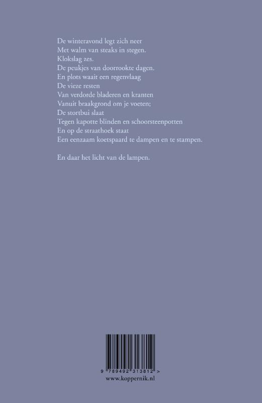 Achterkant van Gedichten 1917-1930