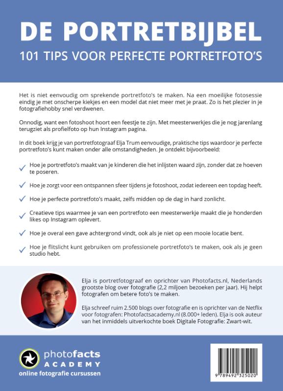 Achterkant van De Portretbijbel