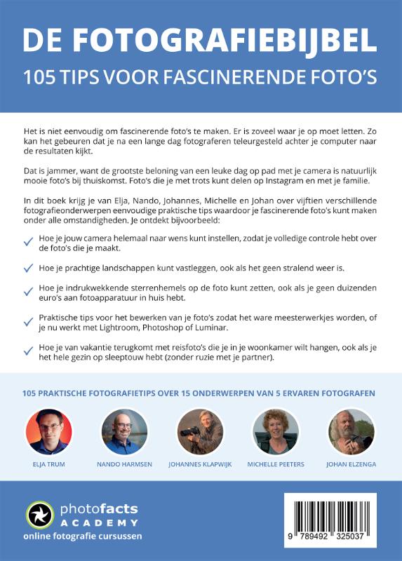 Achterkant van De Fotografiebijbel