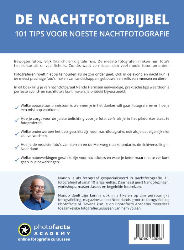 Achterkant van De Nachtfotobijbel