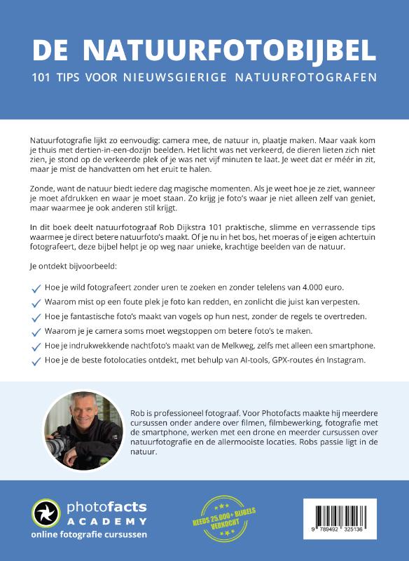 Achterkant van De Natuurfotobijbel