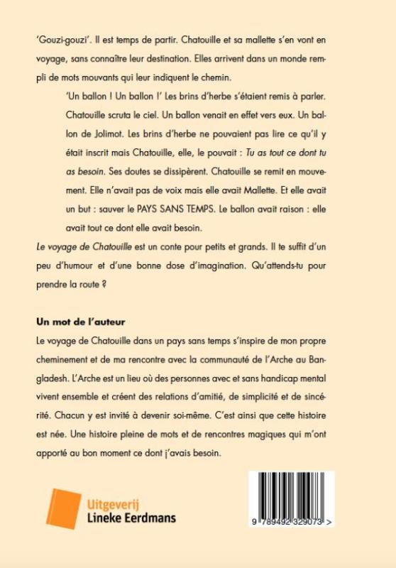 Achterkant van Le voyage de chatouille