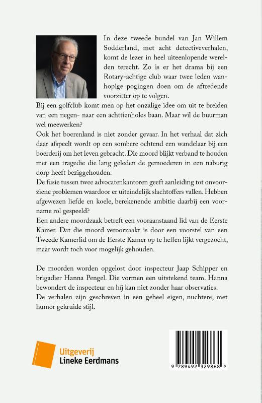 Achterkant van Moorden voor een pensioen