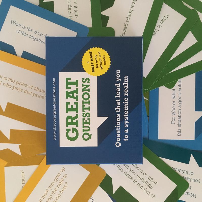 Achterkant van Great questions