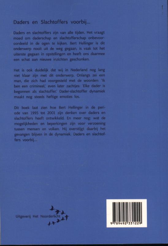 Achterkant van Daders en slachtoffers voorbij...