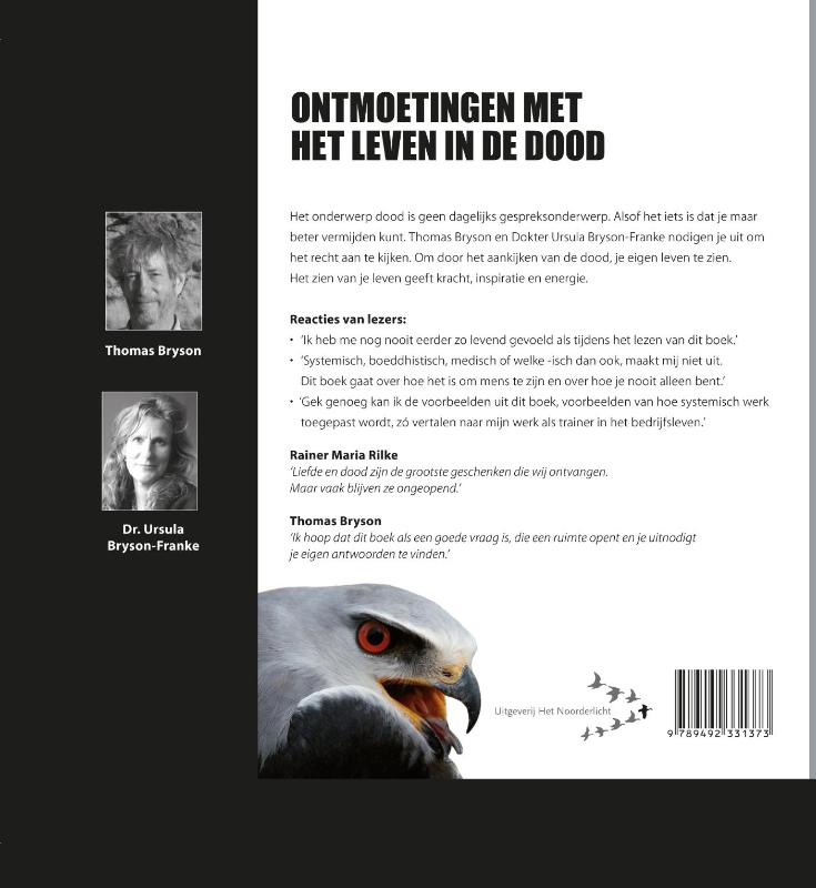 Achterkant van Ontmoetingen met het leven in de dood