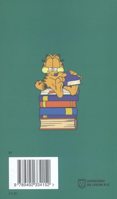 Achterkant van Garfield ziet het even niet zitten