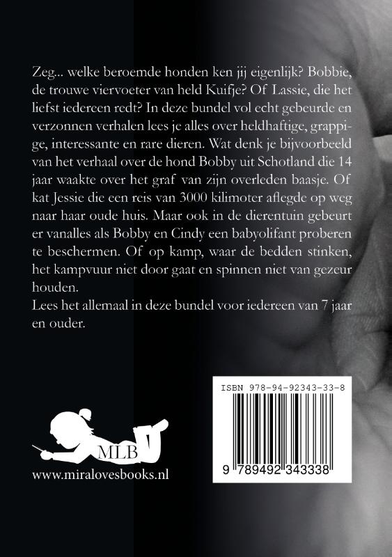 Achterkant van Woef, miauw, kwaak