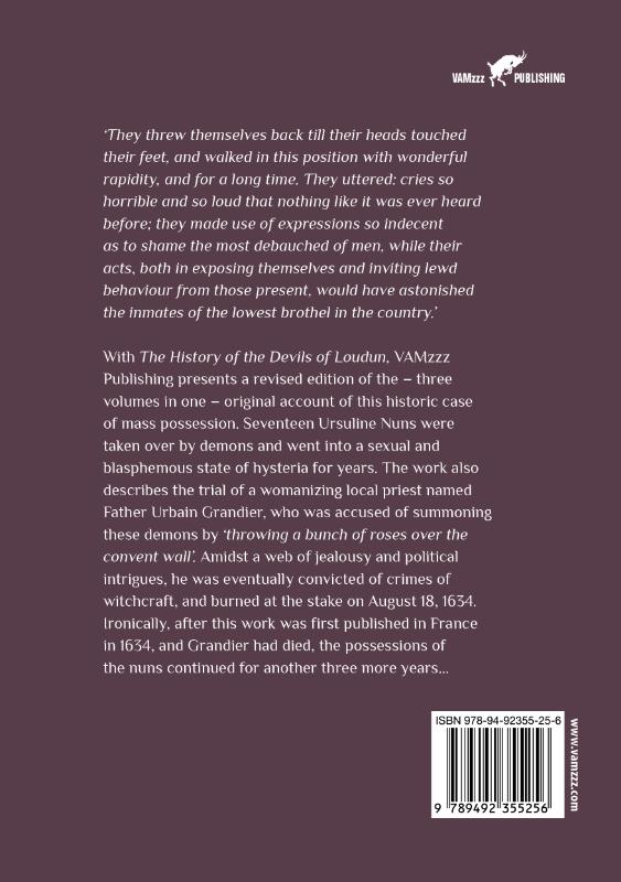 Achterkant van The History of the Devils of Loudun