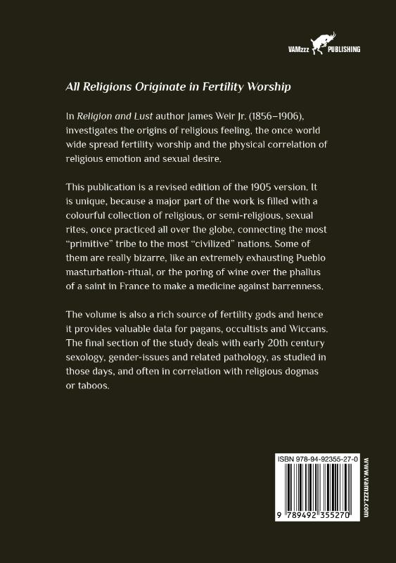 Achterkant van Religion and Lust
