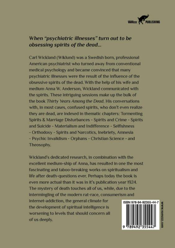 Achterkant van Thirty Years Among the Dead