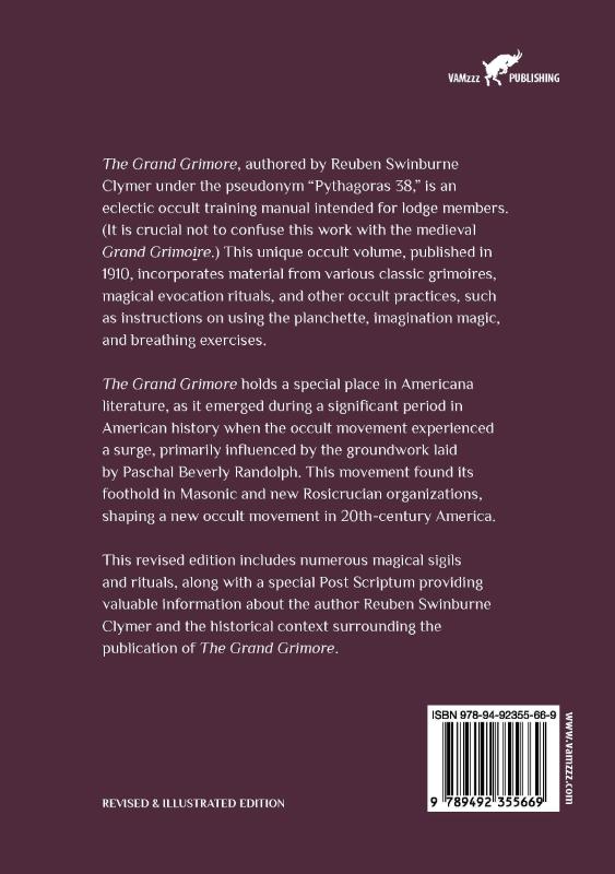 Achterkant van The Grand Grimore or Imperial Ritual of Magic