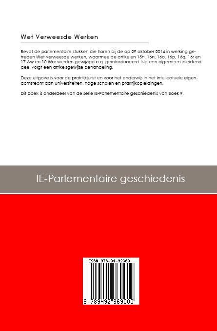 Achterkant van Wet Verweesde Werken