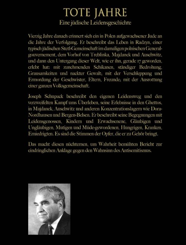 Achterkant van Tote Jahre
