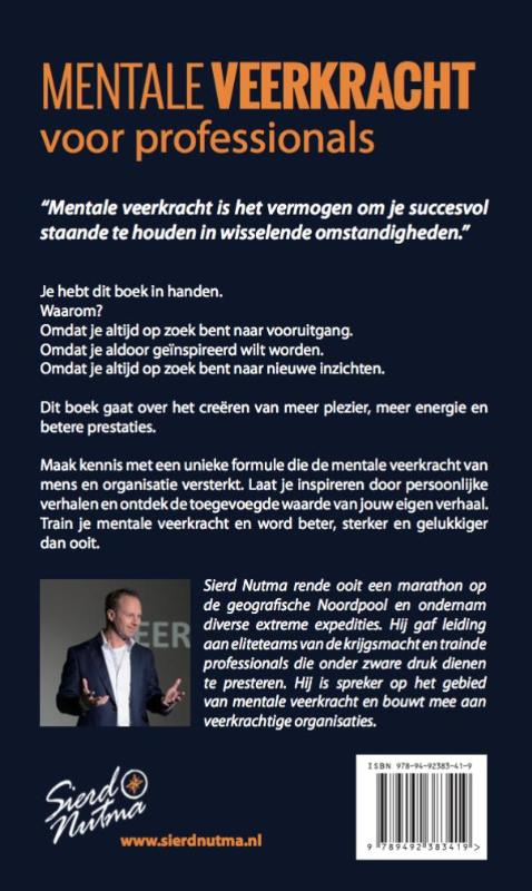 Achterkant van Mentale veerkracht voor professionals