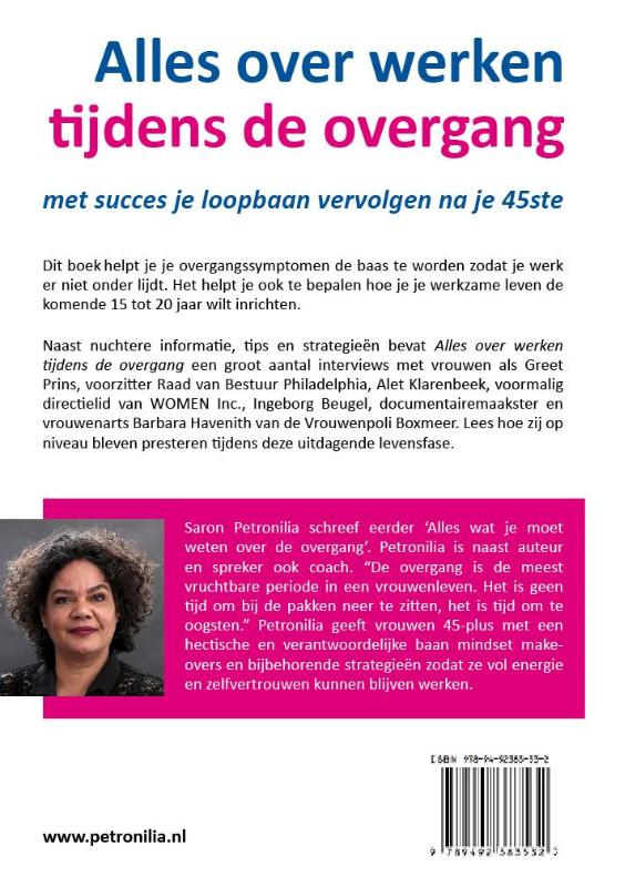 Achterkant van Alles over werken tijdens de overgang