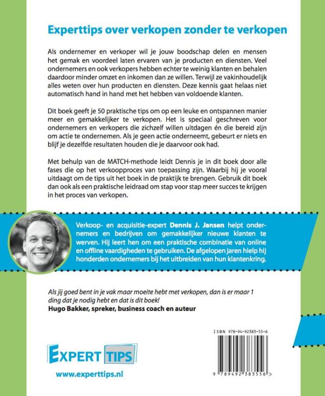 Achterkant van Experttips over verkopen zonder te verkopen