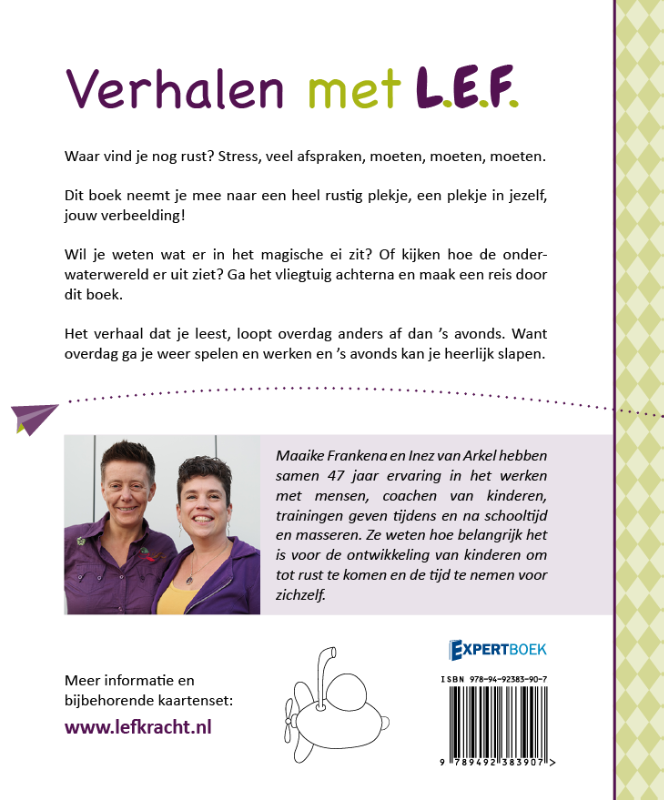 Achterkant van Verhalen met L.E.F.