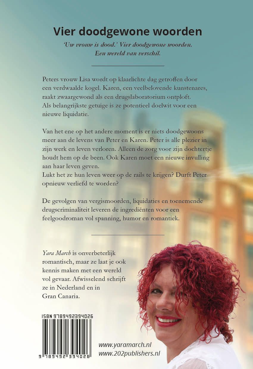 Achterkant van Vier doodgewone woorden