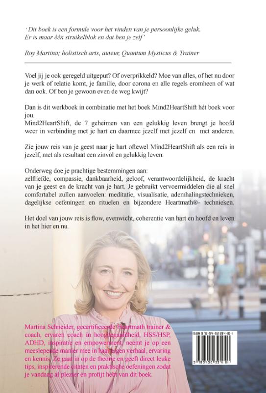 Achterkant van Mind2HeartShift Werkboek