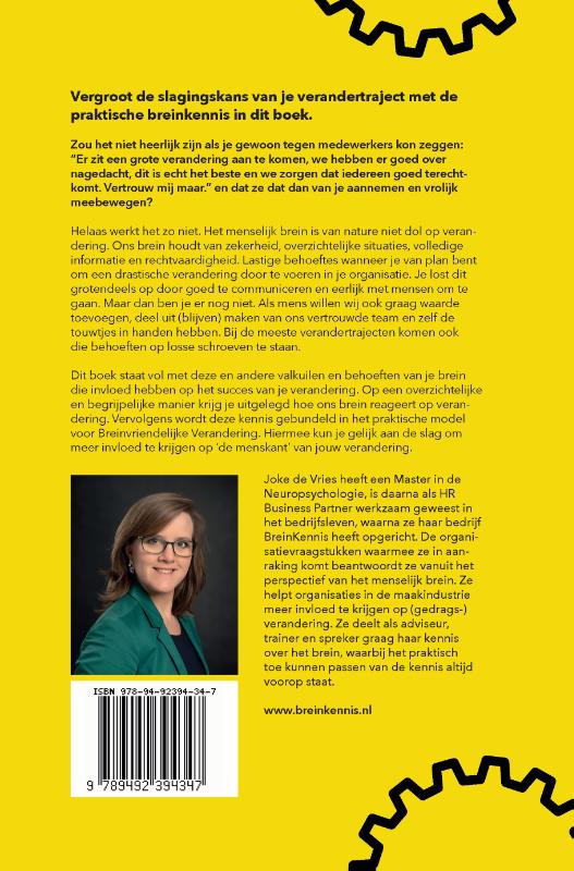 Achterkant van Breinvriendelijk veranderen