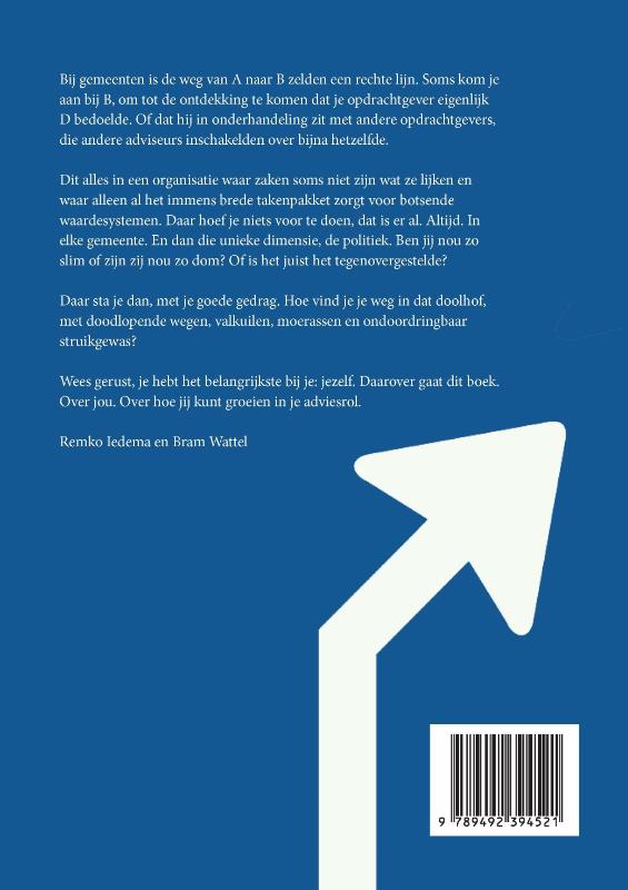 Achterkant van Adviseren bij de gemeentelijke overheid