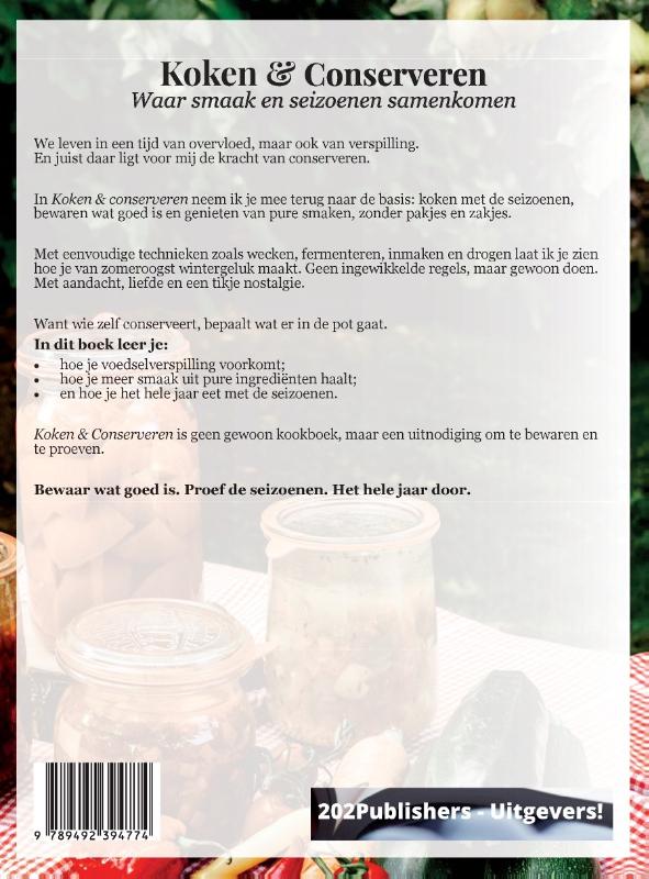 Achterkant van Koken & Conserveren