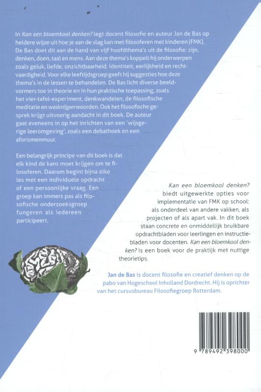 Achterkant van Kan een bloemkool denken