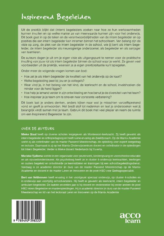 Achterkant van Inspirerend begeleiden