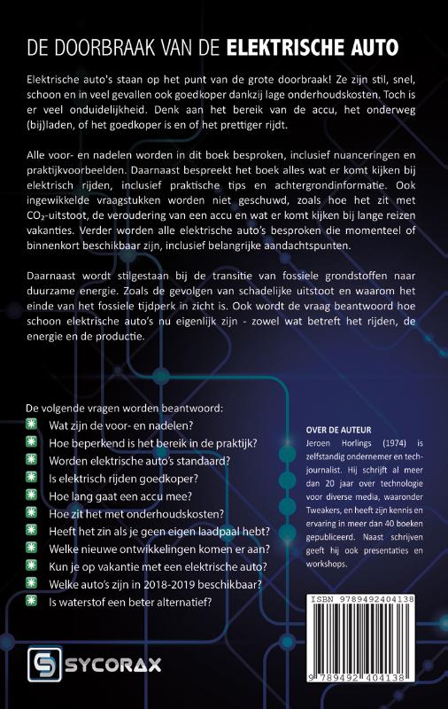 Achterkant van De doorbraak van de elektrische auto